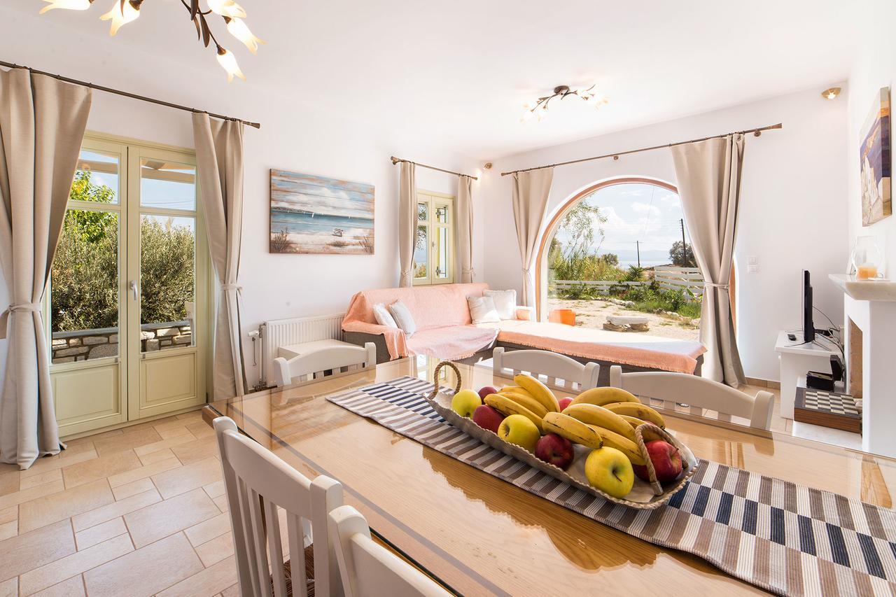 Villa San Dimitrio House On The Beach โลการาส ภายนอก รูปภาพ
